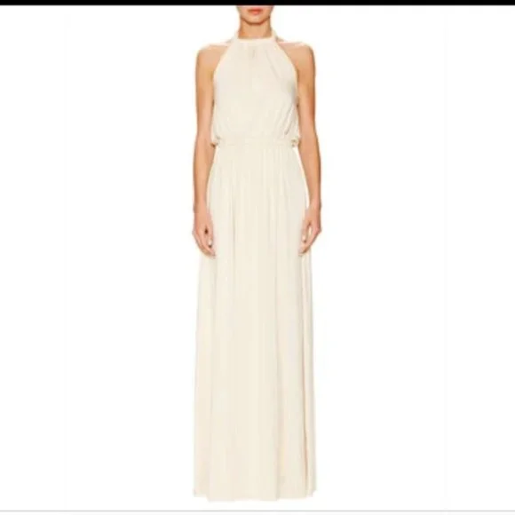 rachel pally backless dress Best Revenge Halter Cutout Maxi Dress in Black